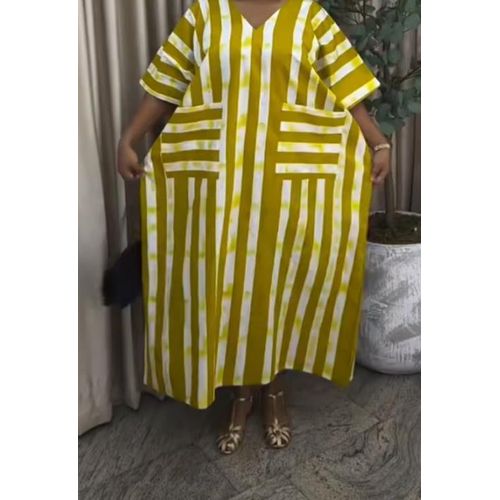 Long Ankara bubu gown