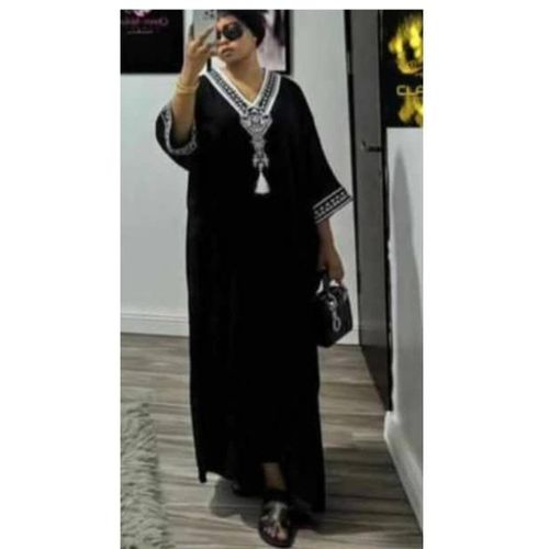 Adorable Black Long Gown For Ladies