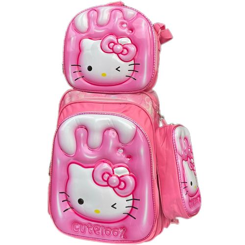 HELLOKITTYCAT 3-in-1 School Backpack Set- PINK