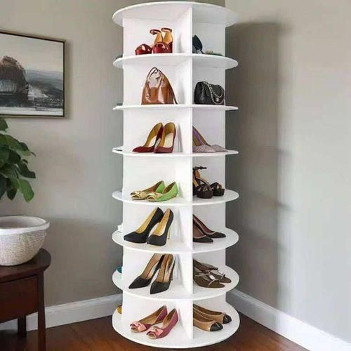 7layer rotating shoe rack