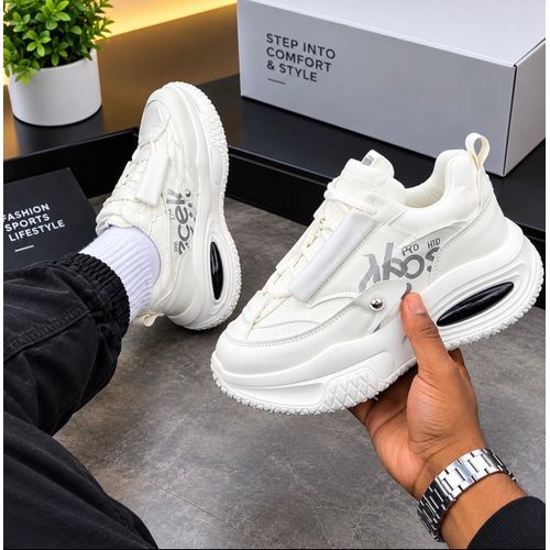 Men’s Stylish Casual Sneakers – White