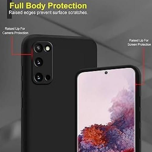 Samsung S20 Silicone Back Case - Black