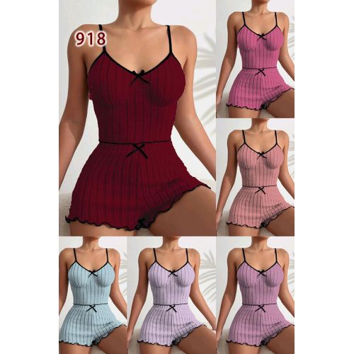 Trending Sexy Night Wear - Top And Short-