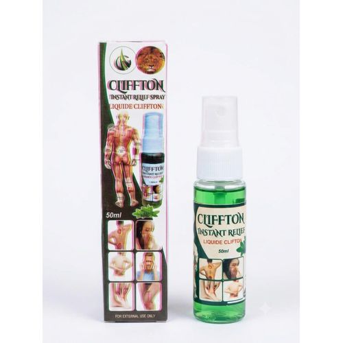 Cliffton instant Pain Relief Spray 50ml – Fast Cooling Spray For Muscle, Joint, Back & Body Discomfort