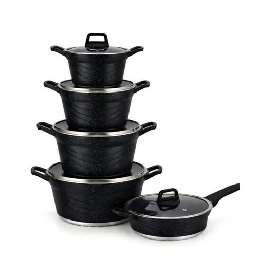 Brocooke 10pcs granite cookware set pot