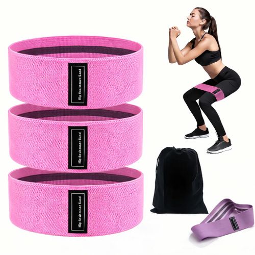 1PC Heavy Duty Resistance Band - Elastic Canvas Leg & Hip Band for Glute Lifting, Squats & Strength Training