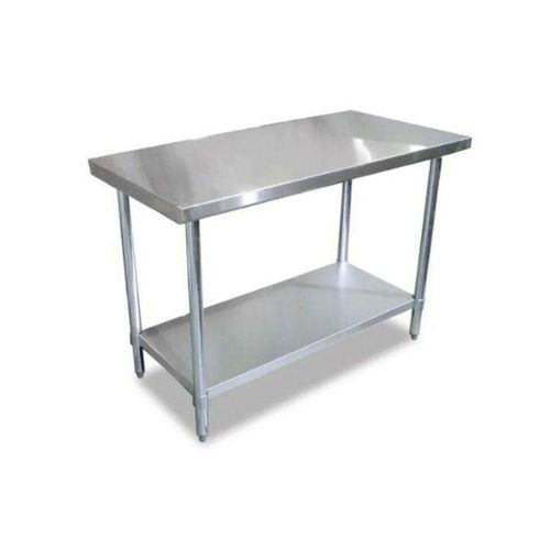 Stainless Steel Work Table 2 Layers Under-shelf - 4ft