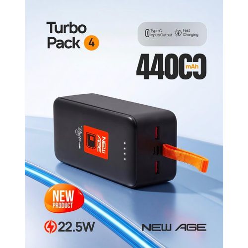 NewAge 44000Mah Power Bank 22.5W PD TypeC 2way Turbo pack4