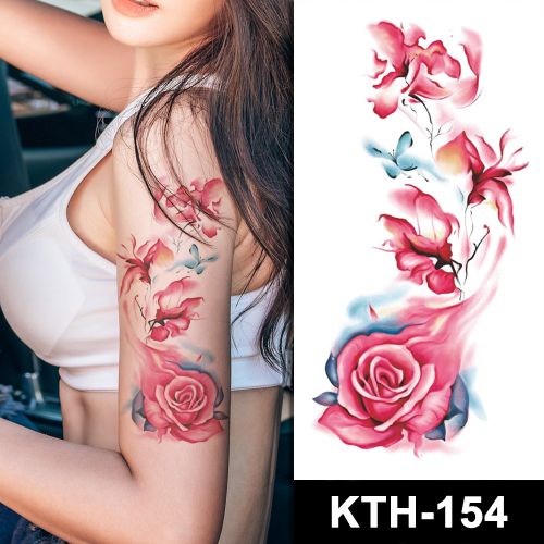Flower Temporary Tattoo Art Sticker For Body (KTH154)
