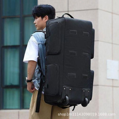 Large Capacity Lightweight Travel Bags Backpack with Wheels Waterproof Wheel Backpack - ightweight Duffle Bag, Outdoor Travel, Large Capacity Luggage Wheel Bag, Travel Storage