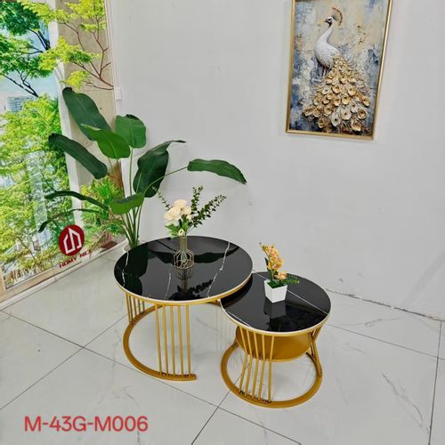 2in1 marble effect hybrid center table