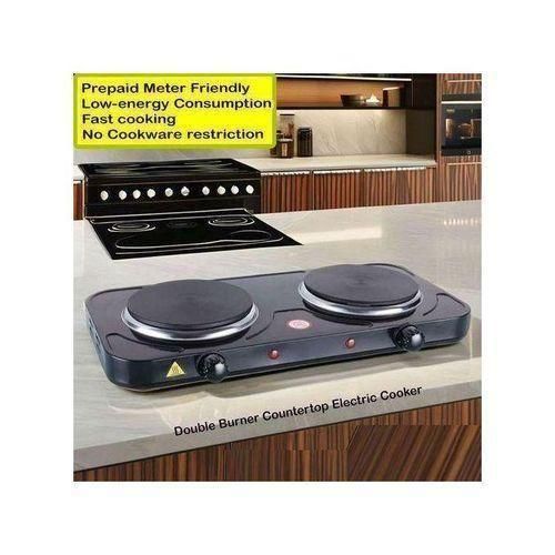 Double Coil Cooker Hot Plate, Low Energy - Prepaid Meter Friendly