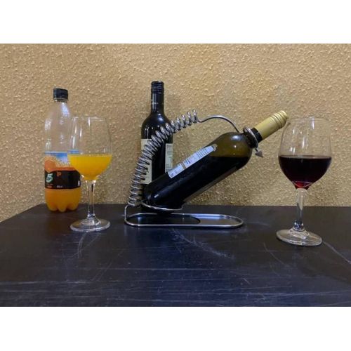 Creative Metal Wine Bottle Holder Rack – Decorative Floating Wine Bottle Stand for Home & Bar