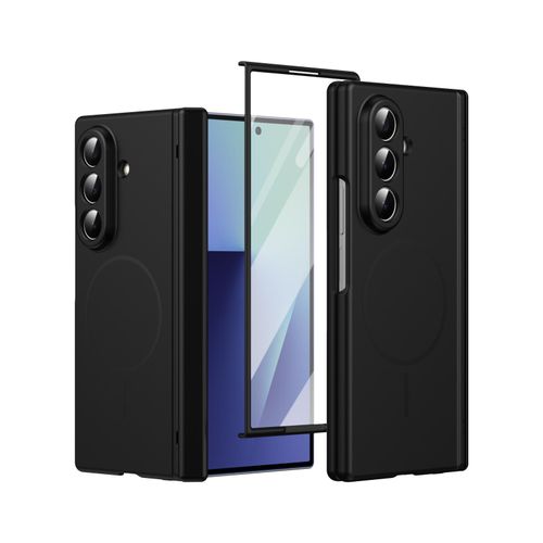 Samsung Galaxy Z Fold 7 Case, Skin-Friendly Wireless Magnetic Full Coverage Spring Hinge, New Z Fold 7 Protective Cover, Foldable Screen with Built-in HD Screen Protector, Anti-Drop Case
