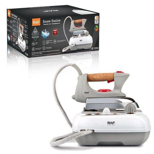 Retro Style Electric Steam Iron With Aluminum Soleplate EU Plug for Home Use Clothes Steaming Station - Handheld Dry Iron with Adjustable Temperature Lightweight Design 2000W Power Aluminum Soleplate Water Tank Thermostat Control Iron Steam