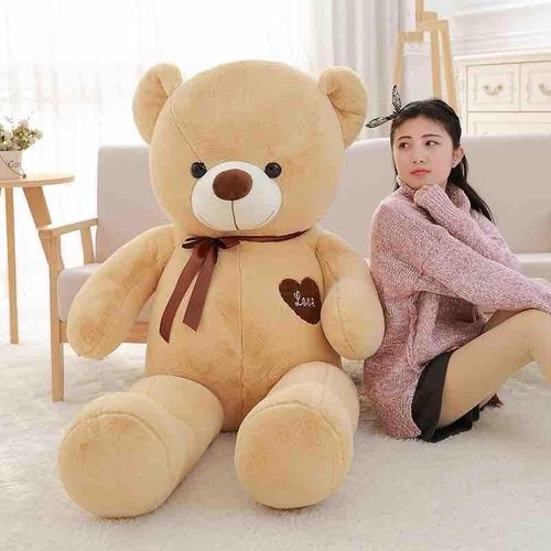 Home Teddy Bear Stuffed Animal Large Teddy Bear Cuddly Plush Toy for Girlfriend Kids inches Chocolate- 100cm