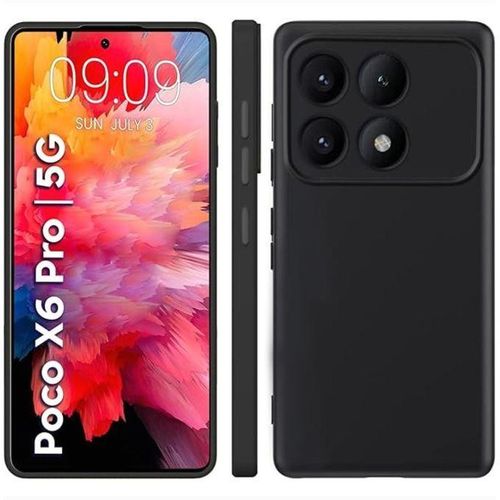 Silicon Back Case For Xiaomi Poco X6 Pro .black