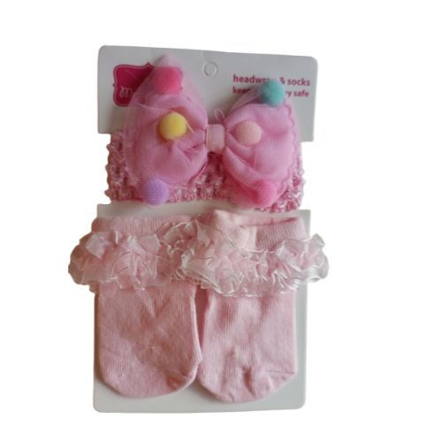 Head Wrap And Socks For Girls