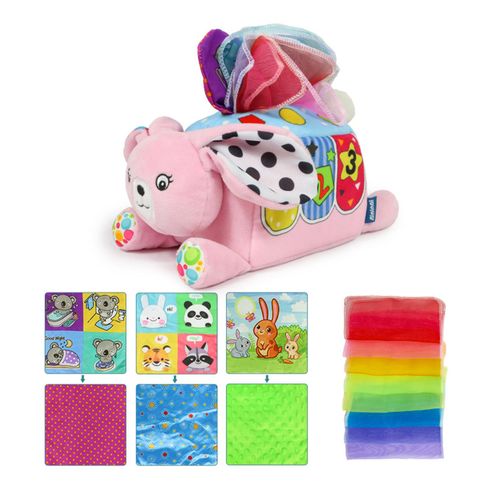 Magic Baby Tissue Box Game Repeatable Washable and Durable Early Educational Toys for ToddlersRabbit NO5143