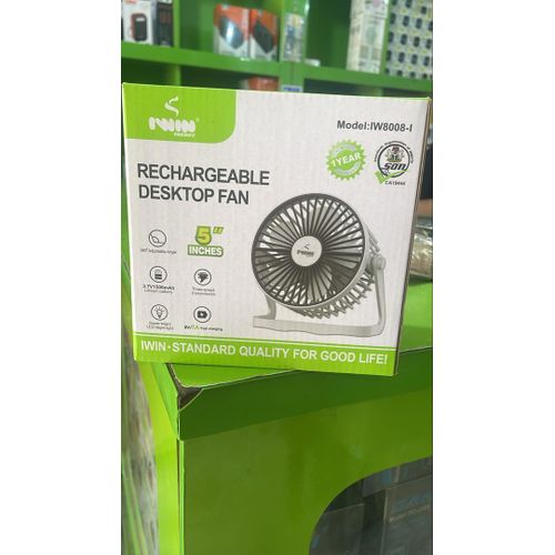 Mini Desktop compatible rechargeable fan for office church school hospital home