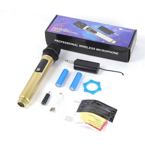Wireless Karaoke Microphone, For Church, Party, Singing, Outdoor, Live Broadcast. Black color