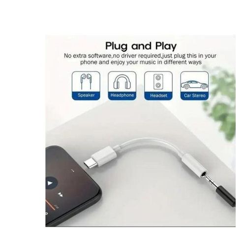 USB Type C To 3.5mm Headphone Adapter, AUX Audio Cable Converter, Compatible With All Type C Enabled Device