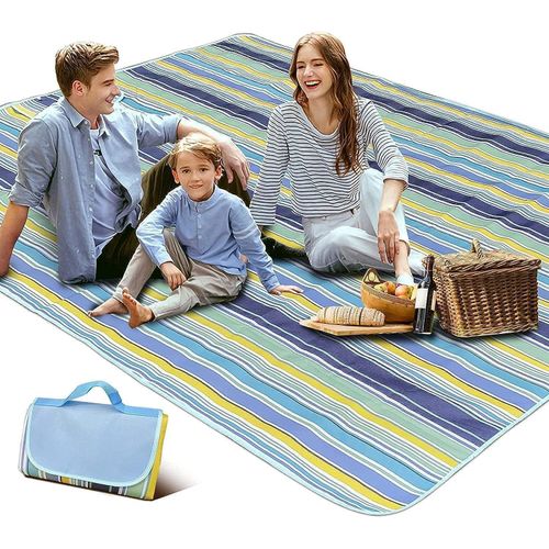 Foldable Picnic Blanket Waterproof Beach Blanket Waterproof Picnic Blanket Portable Picnic Mat Portable Beach Mat For Outdoor Camping Family Outdoor Park Garden 200×150cm