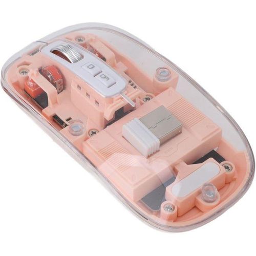 Transparent Multi Device Wireless Bluetooth Rechargeable Mouse