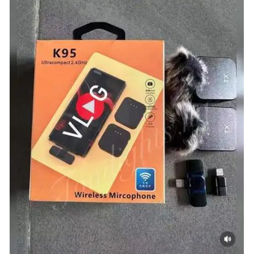 K95 Ultra Compact 2.4GHZ Wireless Microphone VLOG