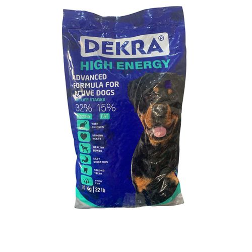 10 kg bag of Dekra High Energy Advanced Formula Dry Dog Food