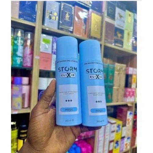 MAGIC ELIXIR PERFUMED DEODORANT BODYSPRAY NAFDAC N0 A2-109038 2x