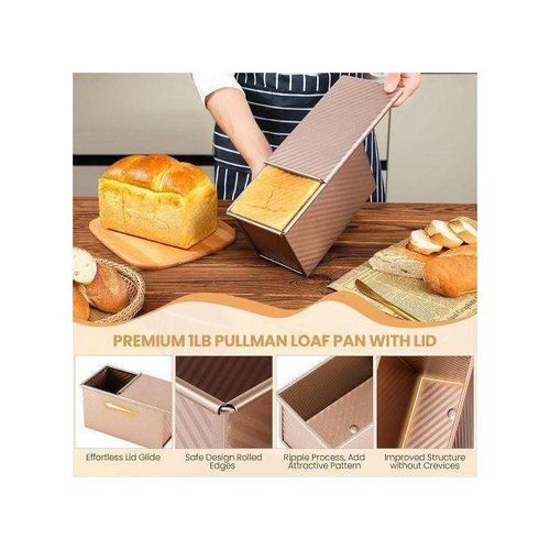 Non-Stick Bread Pan with lid cover
