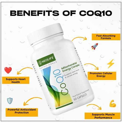 CoQ10 100mg - Cellular Energy & Heart Health Support - 60 Capsules