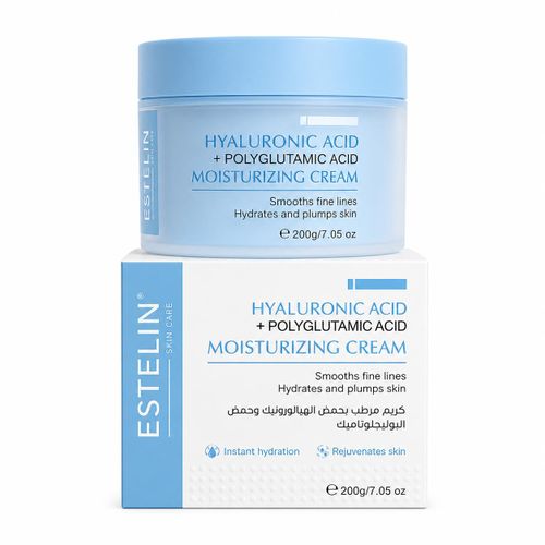 Hyaluronic Acid + Polyglutamic Acid Moisturizing Cream – 200g
