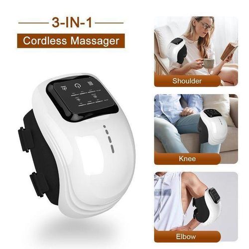 Wireless Relaxation Knee Massager - Adjustable Heat & Vibration