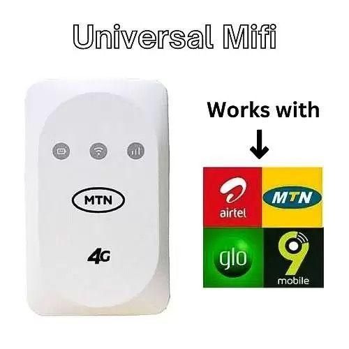 Universal 4GLTE Pocket Wifi Mobile Mifi For All Networks ( Airtel, Glo, Spectranet Mtng Smile)