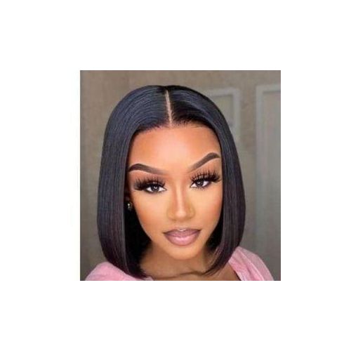 Bob Hair 3 Bundle For Full Head Fix -1b With closure With closure