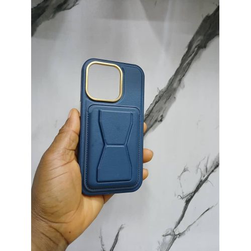 iPhone 15pro quality leather case with wallet and stand