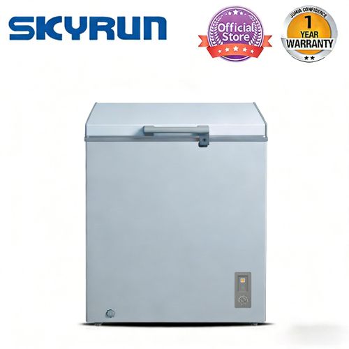 145-Litres Chest Freezer,Deep freezer-Grey+1 Year Warranty