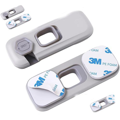 Childproof Refrigerator Lock,Cupboard Locks for Children,Fridge Locks for Kids with Sticky Adhesive Pads, Child Safety Locks for Doors,Oven Lock ,Baby Cabinet Locks.
