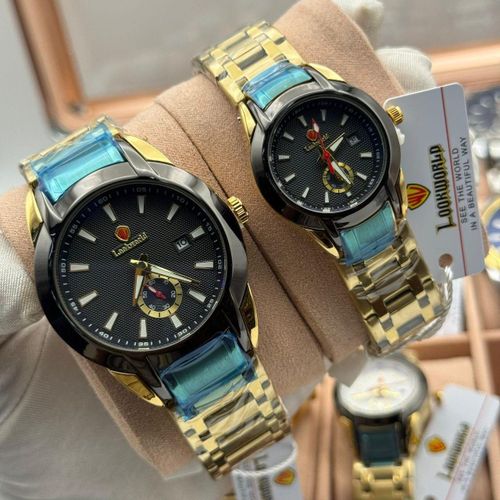 Extra Sophisticated Non Tarnishing Couples GOLD Wristwatch For Couples Goal