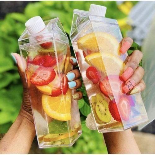 2PCS TRANSPARENT MULTI-PURPOSE JUICE BOTTLE