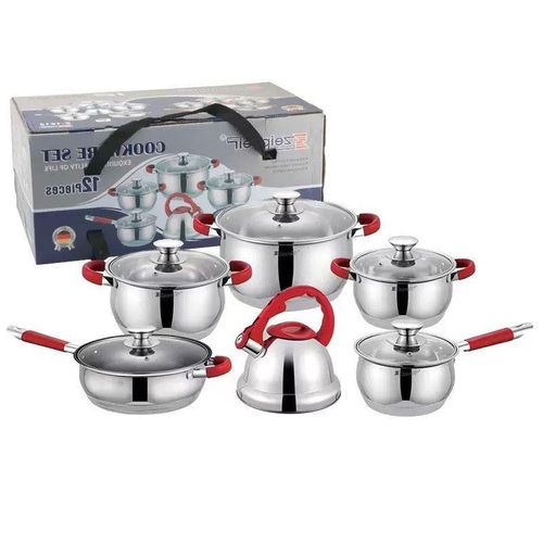 6 Sets High Quality Non- Toxic Stainless Steel Pot Cookware With Kettle