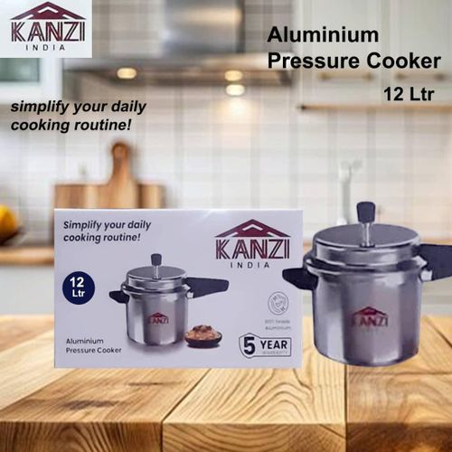 Kanzi India Aluminum Pressure Cooker 12Ltr