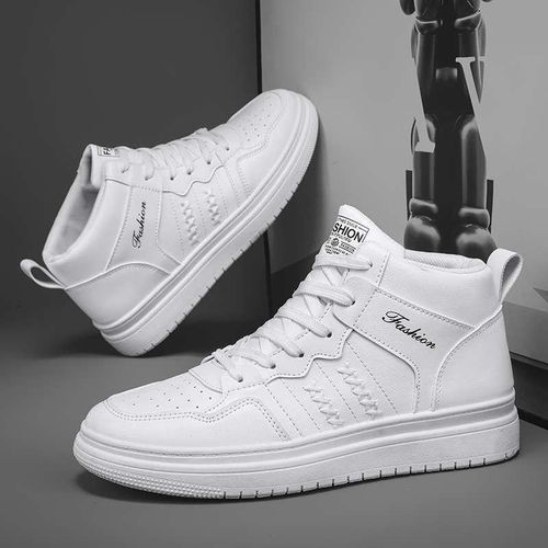 Casual Sneaker High-top Male Sneakers Loafers Shoes for Men Skateboard Sports and Leisure Wear-resistant Non-Slip All-match New