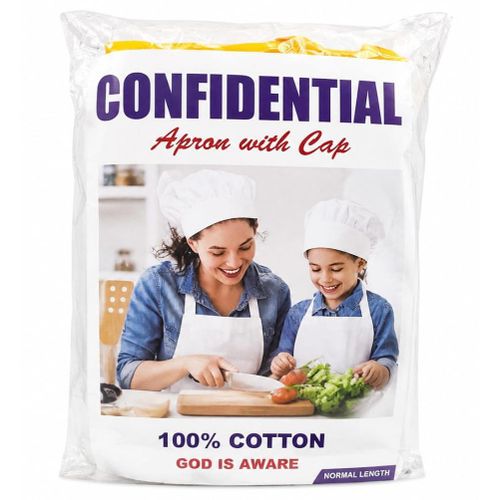 Kids Cooking Apron with Chef Cap – 100% Cotton