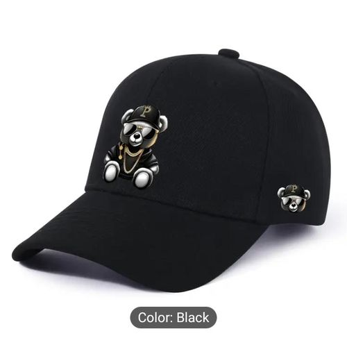 Simple Design Quality Face Cap: Black