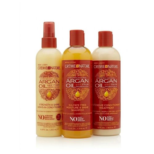 Argan Oil Full Care 3-Piece Set – Sulfate-Free Shampoo, Intensive Conditioner treatment & Leave-In Conditioner