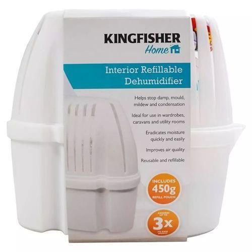 Refillable Dehumidifier (3 Pieces)Stops Damp, Mould, Allergens (UK)