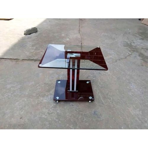 Luxury Modern rectangular glass-top side table